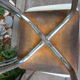 Lot of two chairs and two stools in formica