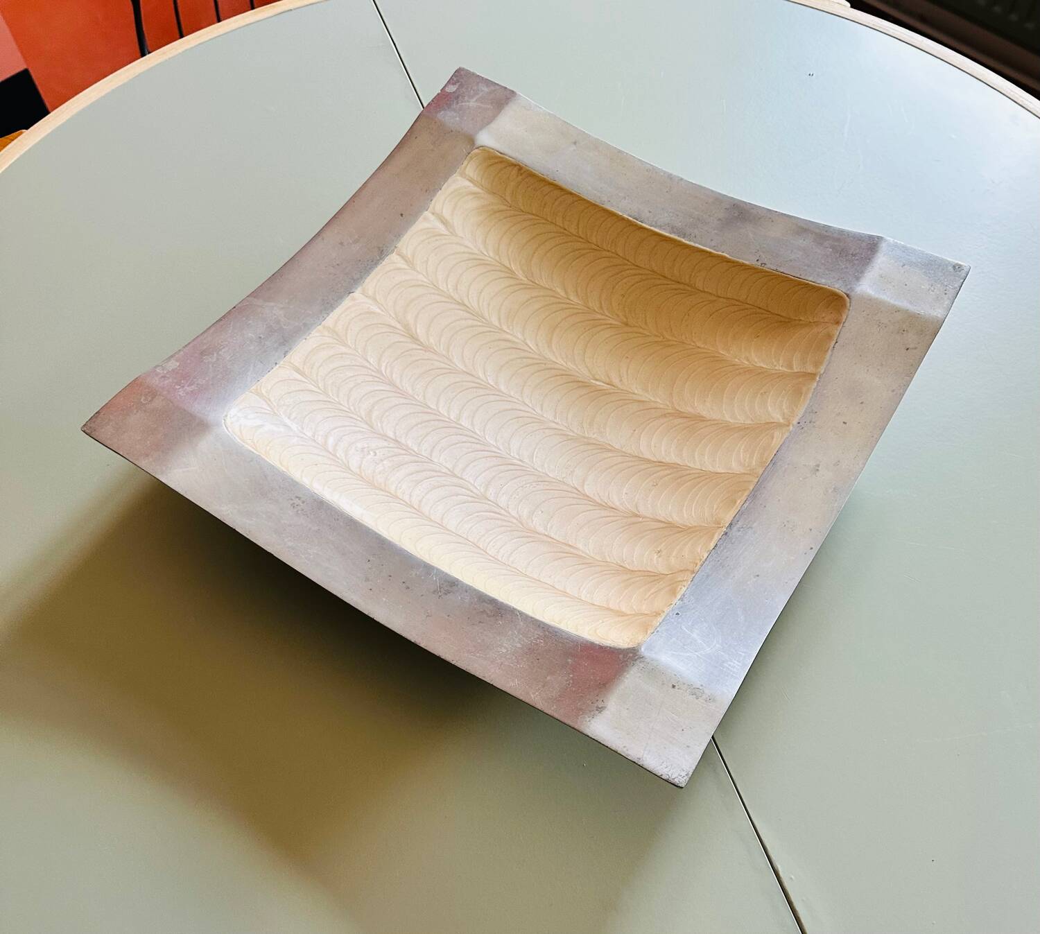 Large vintage metal pocket emptier, unique piece