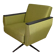 Restored vintage green swivel lounge armchair from 60's / mid century / upholseted / chair