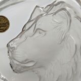 Paperweight Lion head sculpture Arques Crystal
