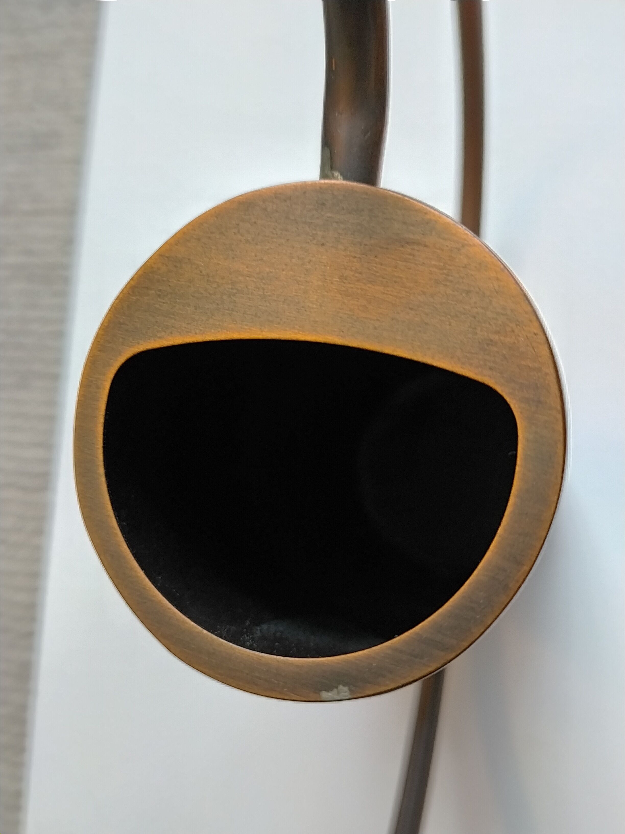 Hammered copper watering can