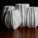 Vase blanc en céramique design Sia