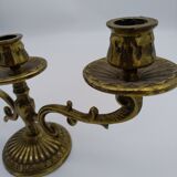 Candélabre à trois bras en bronze