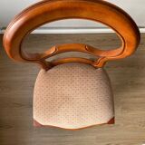Louis Philippe Round chair with upholstered seat - Ventoux Collection