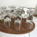 Lot de 6 verres bistrot années 1900