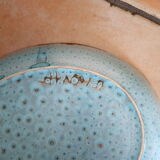 Dish from the 70s enamelled ceramic