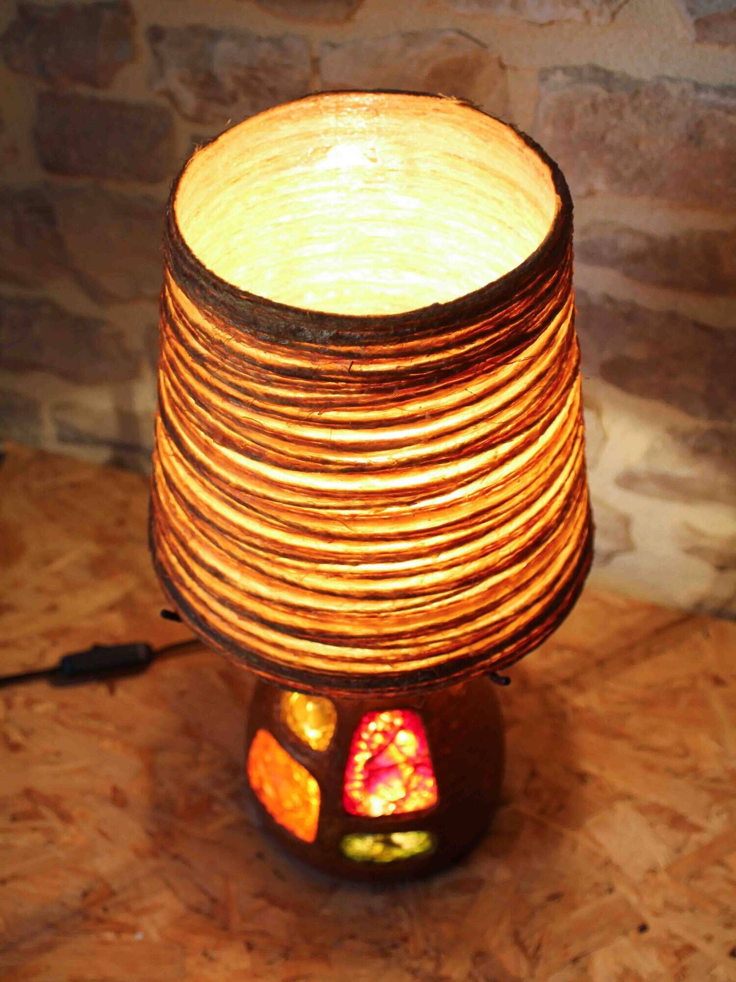 Ceramic and resin lamp - Accolay