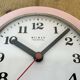 Vintage Pink East German Bakelite Wall Clock from Weimar, 1980s