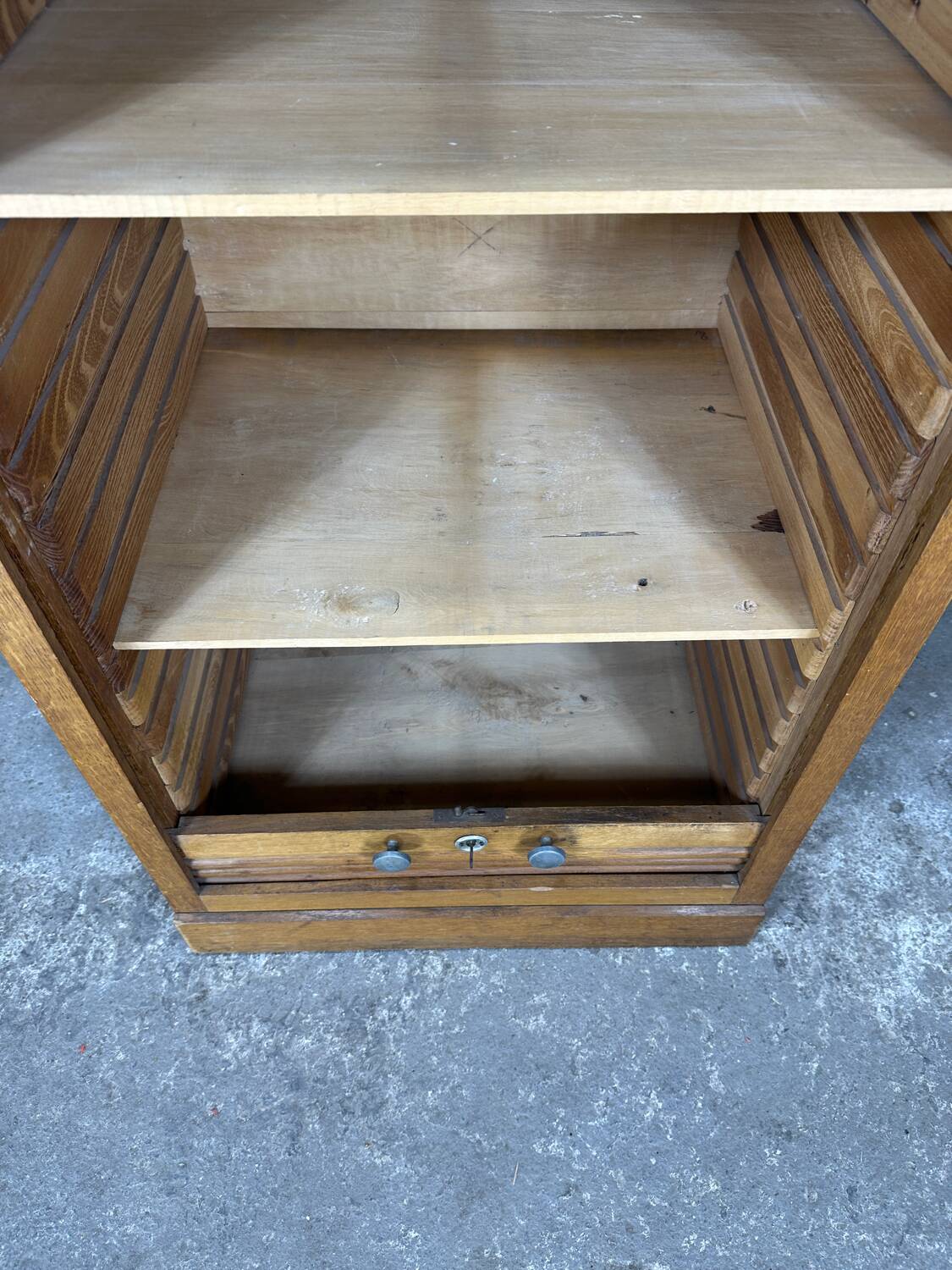 Large oak filing cabinet