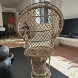 Chaise rotin poupée