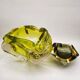1950s large triangular ashtray - centerpiece or catch-all in Murano glass by Flavio Poli. Made in Italy. 20 x 17 x 13.5 h cm / 2.8 kg.