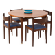 Italian mid century dining table in teak, 1960s