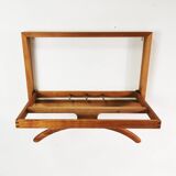 Modernist extendable wall coat rack, Denmark 1970s.