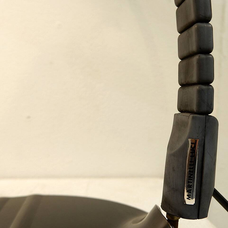 Black Model 660 Table Lamp by Elio Martinelli for Martinelli Luce