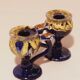 Pair of ceramic candle holders