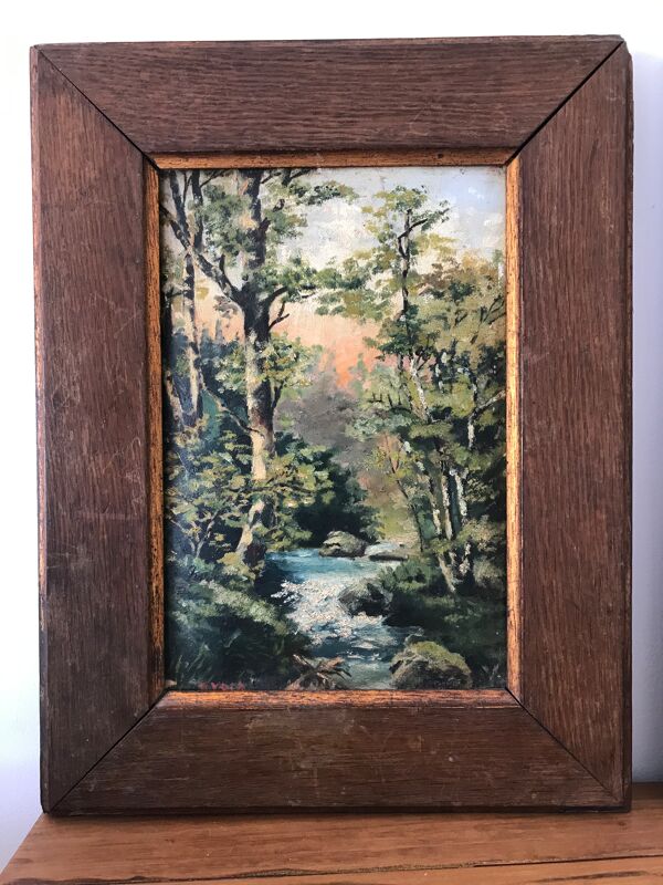 Paire de tableaux du 19e