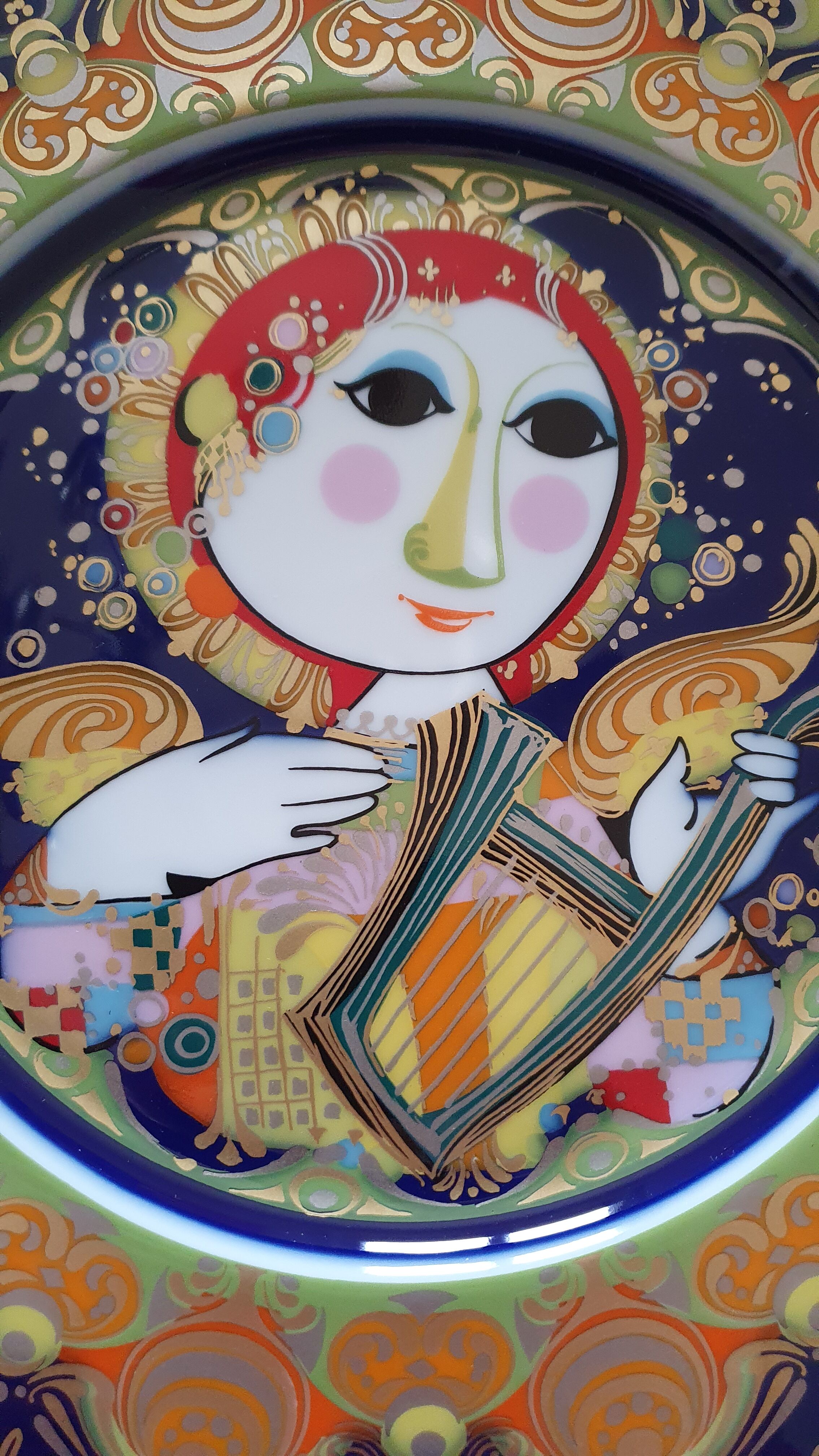 Decorative plate Rosenthal design Bjorn Wiinblad 1978