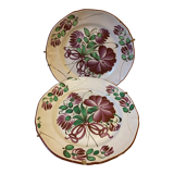 Pair of earthenware dishes