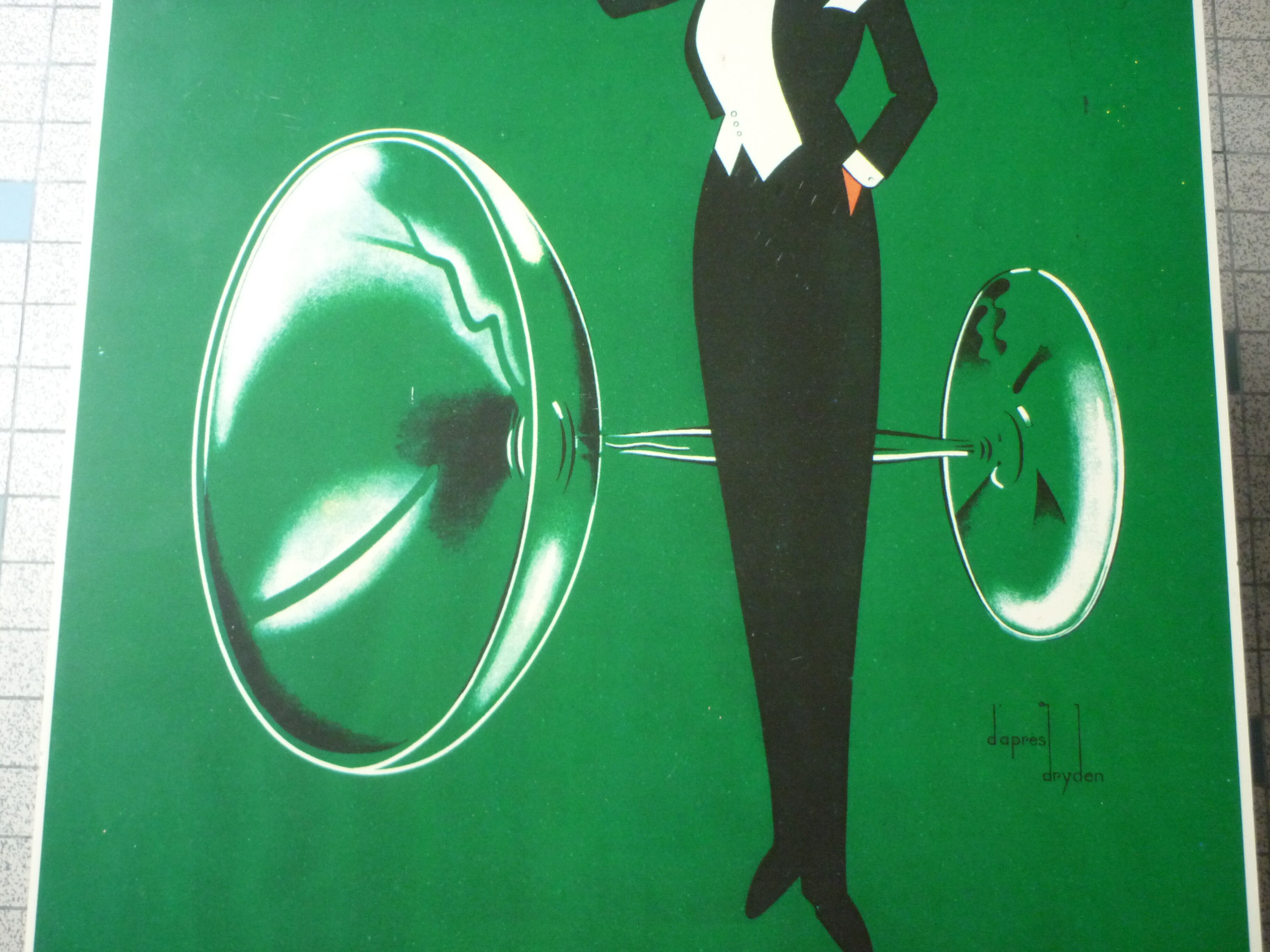 Vve A Devaux champagne advertising plate