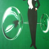 Vve A Devaux champagne advertising plate