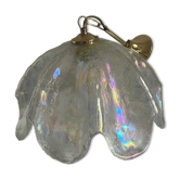 Suspension fleur irisée dans le goût de Kaiser Leuchten, 1960