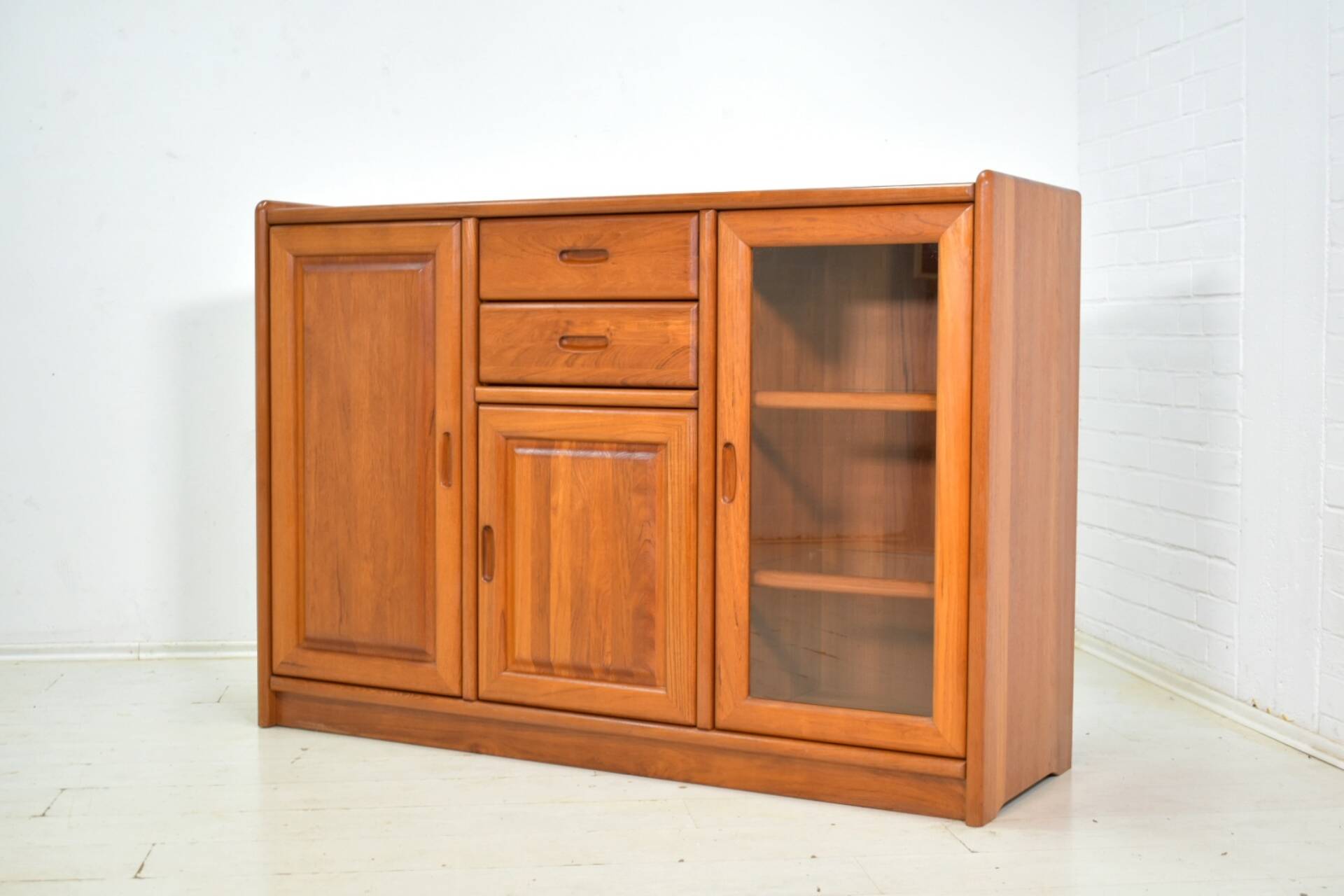 Sideboard by Dyrlund 1970s skandinavian solid Teak Danish