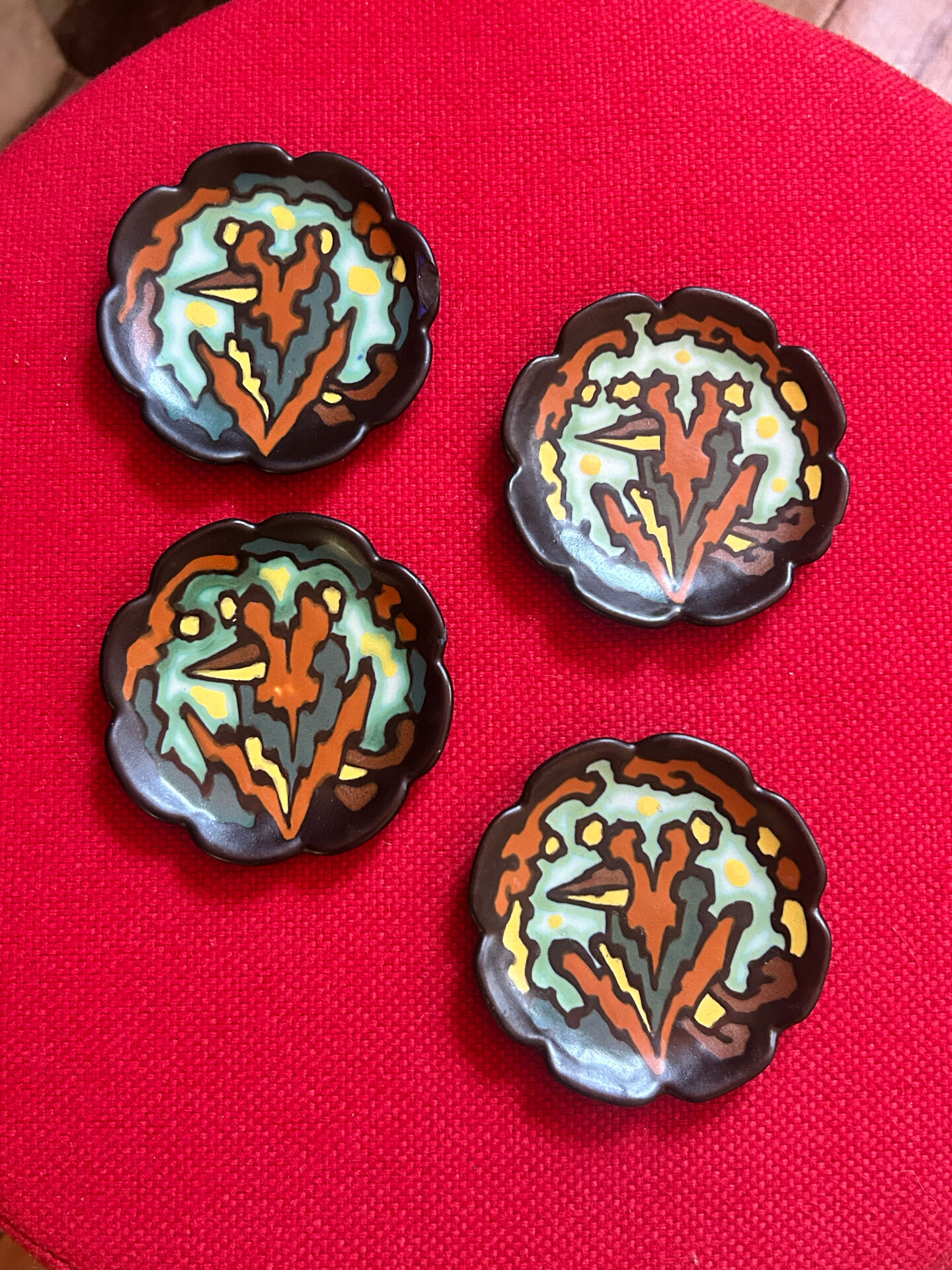 Lot de soucoupes Regina Melba