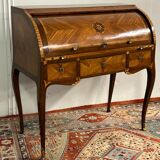 Desk cylinder marquetry louis xv period eighteenth