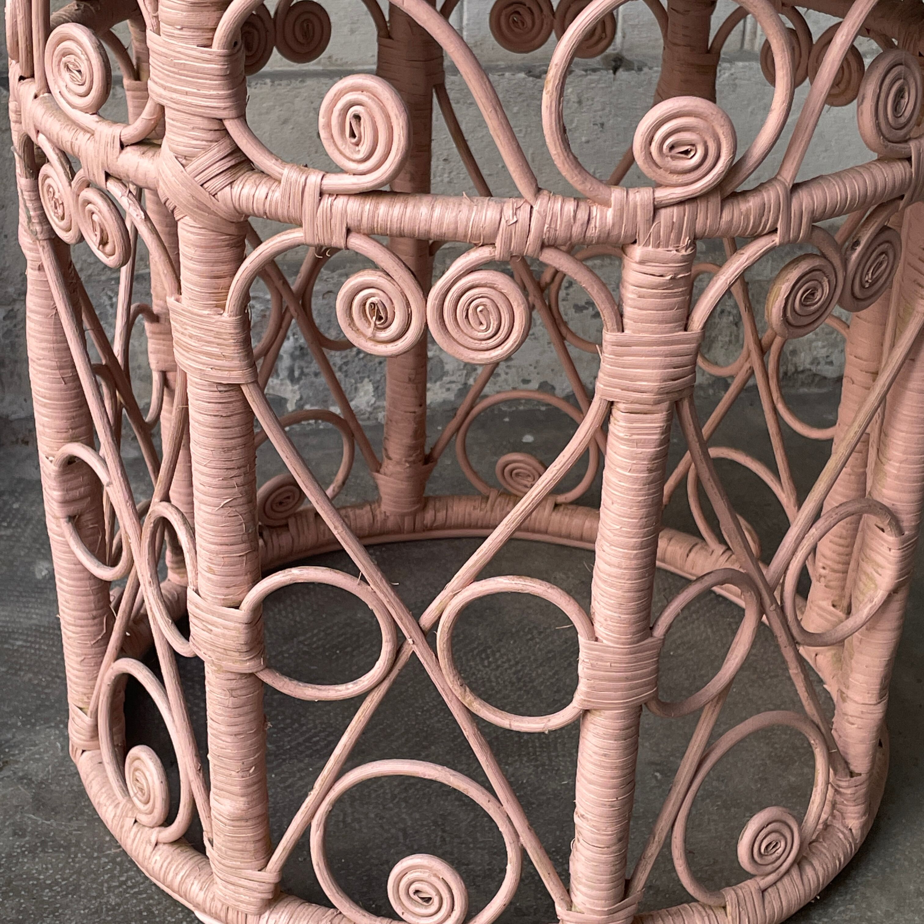 Beautiful rattan coffee table stool, wicker design 70