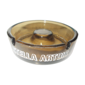 Stella Artois advertising ashtray in smoked glass color