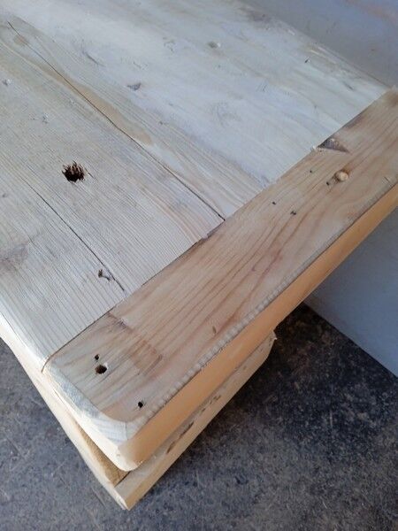 Established 100cm natural solid wood