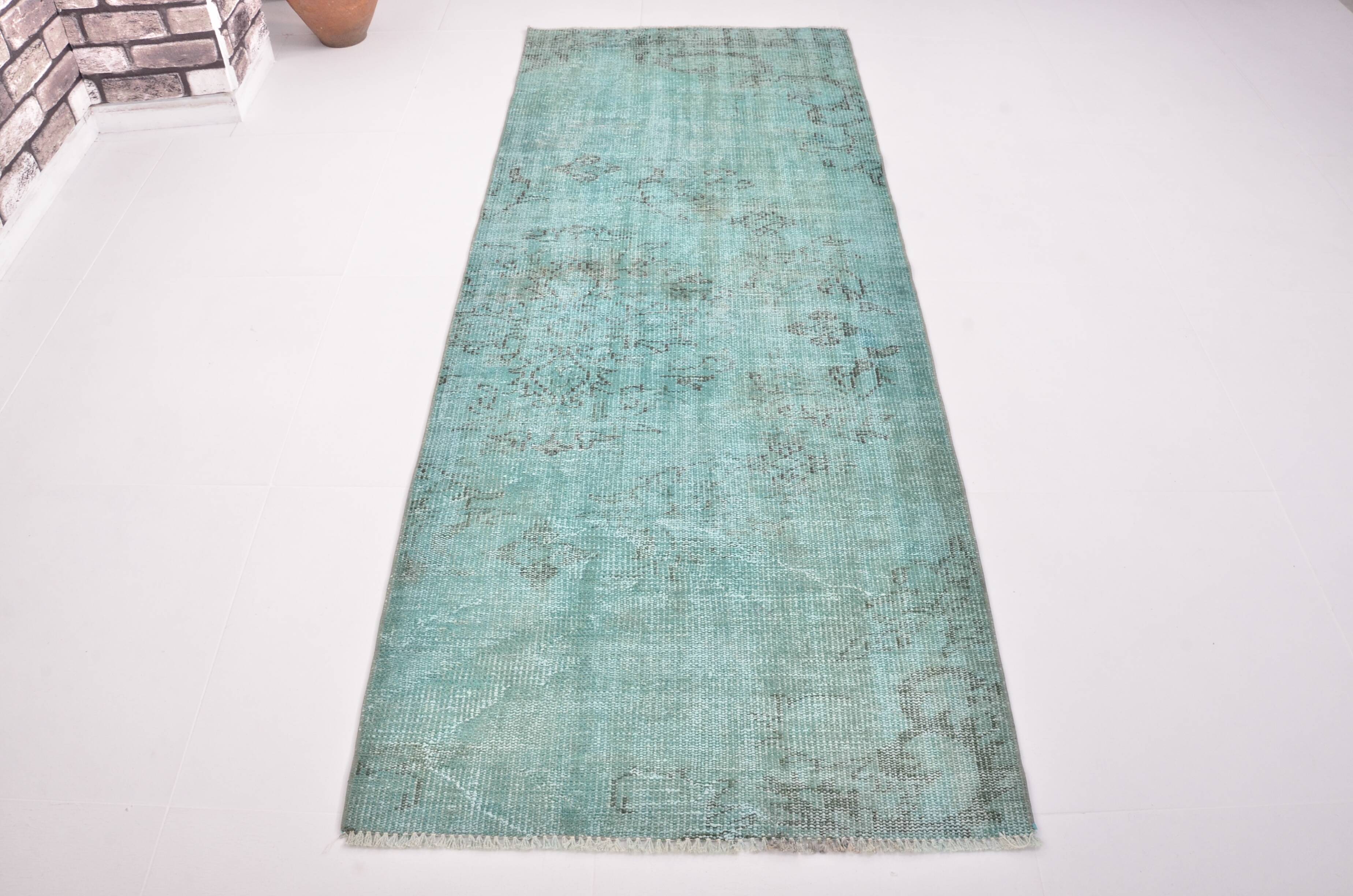 Turqouise Vintage Handknotted Runner sku 3279