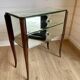 Small entrance chest of drawers or antique bedside table with engraved mirror.