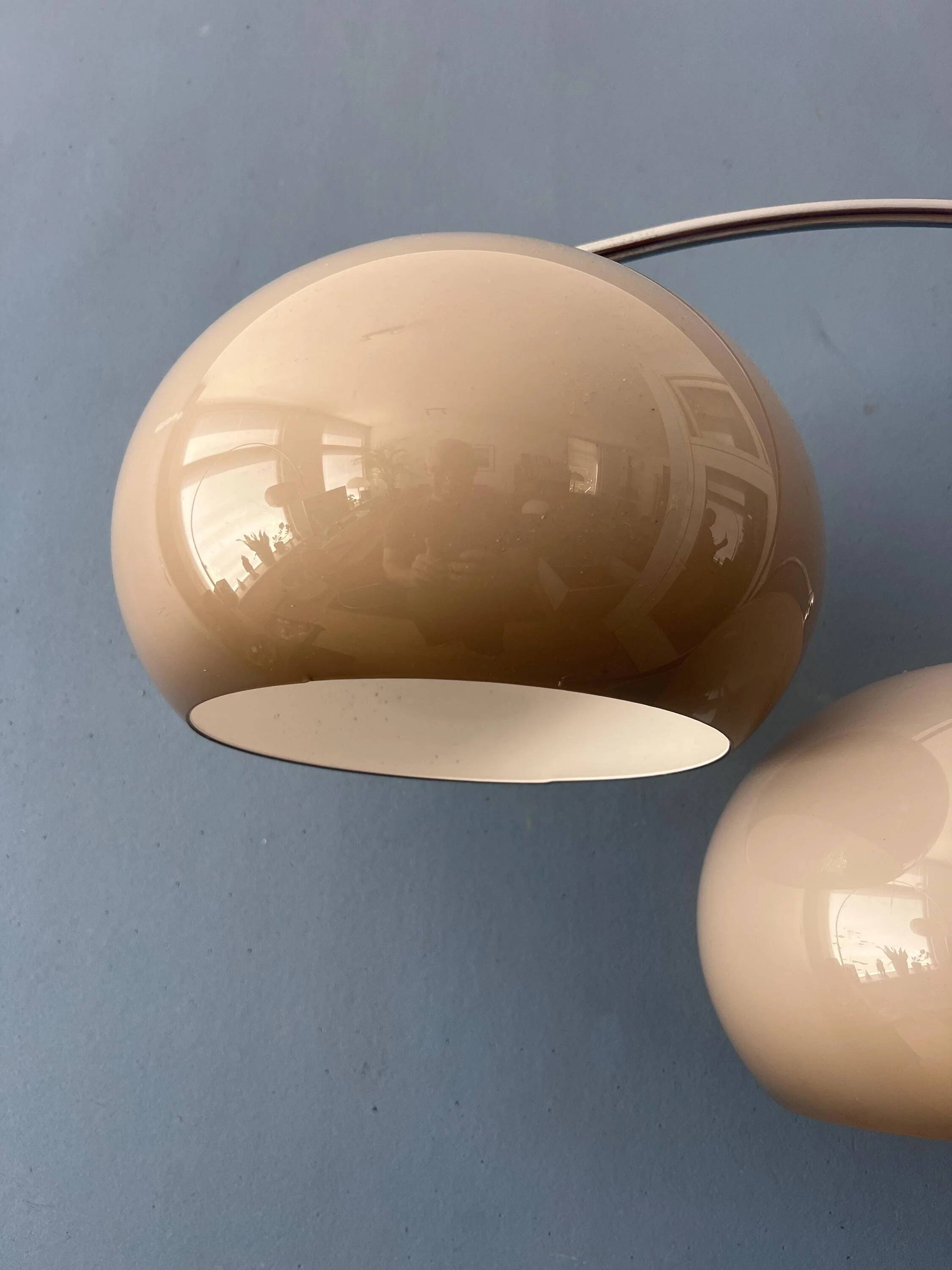 Dijkstra Mid-Century double arc mushroom floor lamp
