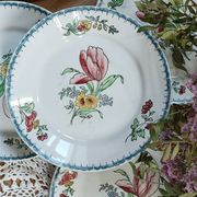 Lot de 6 assiettes à dessert Terre de fer polychromes
