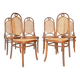Suite de 6 chaises de style Thonet modèle numéro 17 "Long John"