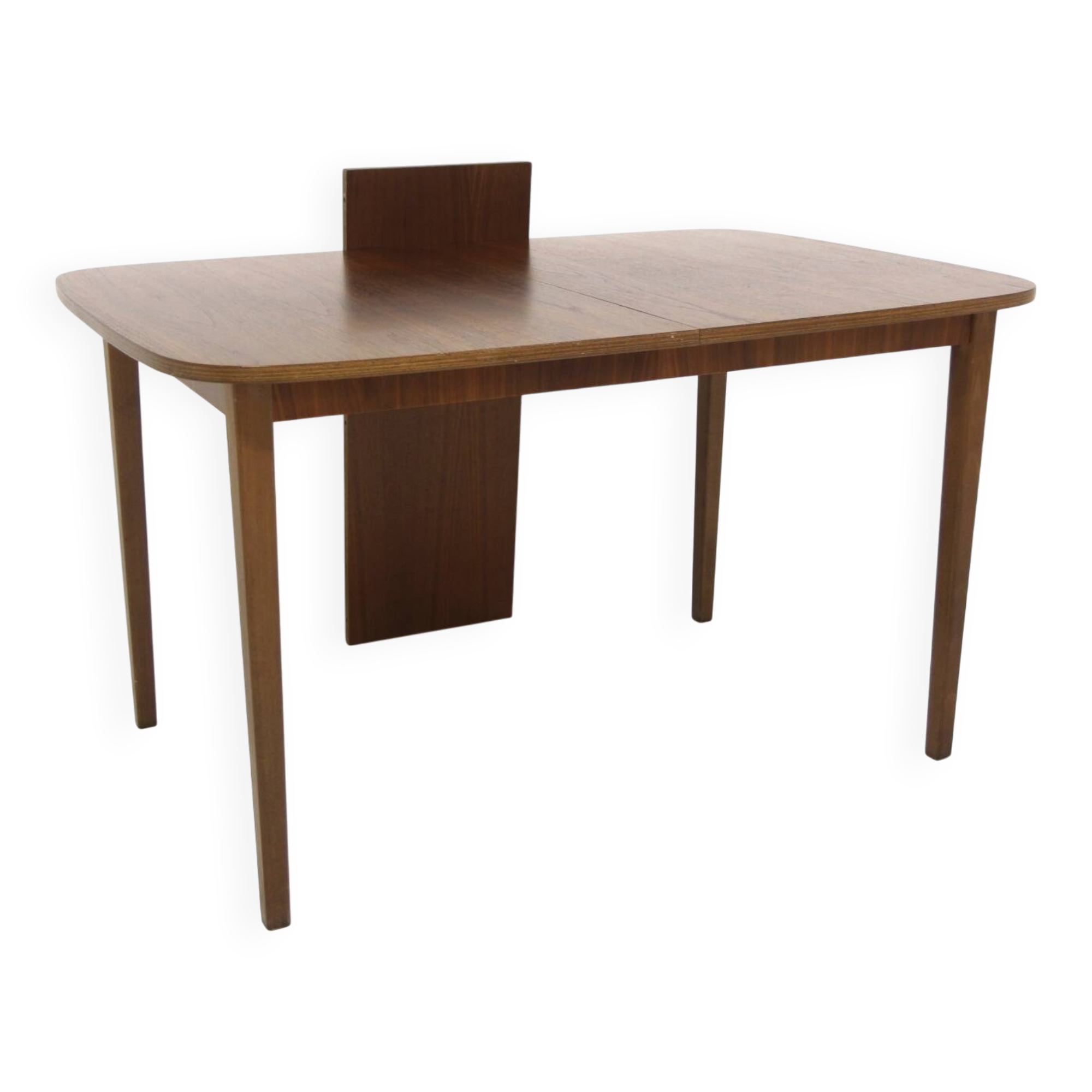 Table de salle à manger scandinave extensible en noyer, Suède, 1960