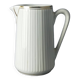 Small fluted white porcelain pot CNP