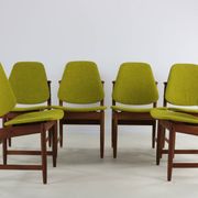Set of six Danish design dining chairs by Arne Hovmand Olsen