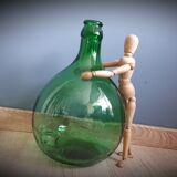 Demijohn 5L green round curved