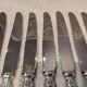12 silver-plated metal table knives Boulenger LXV demi riche