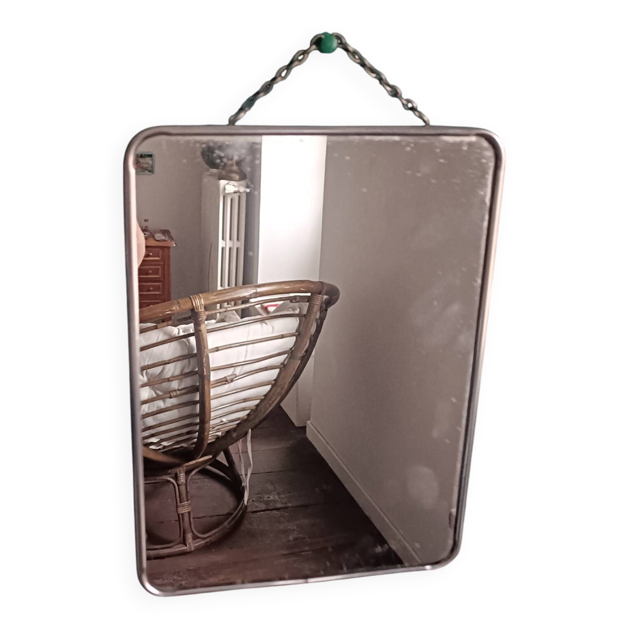1950s barber mirror