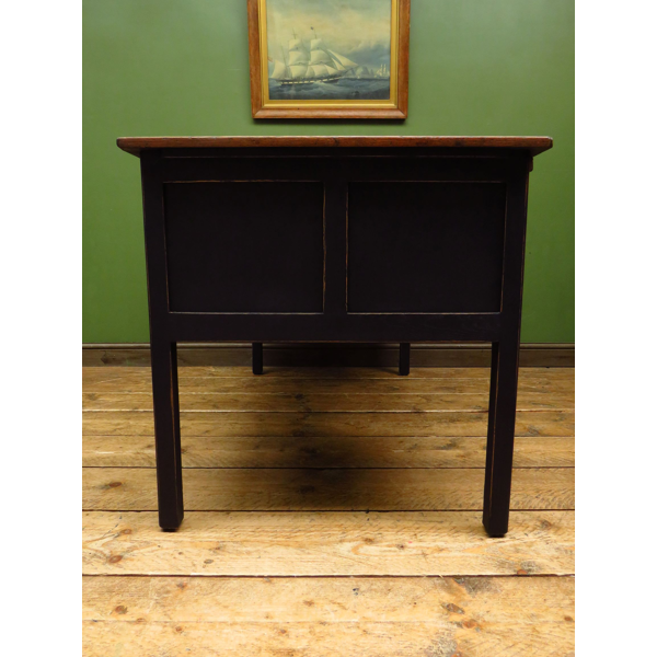 Black Painted Oak Desk Selency Black Painted Oak Desk Selency, Wedgewood Console Table By Charlton Home