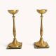 Scandinavian Modern Brass Candlesticks by Gunnar Ander for Ystad Metall