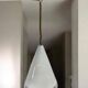 Vintage XL glass pendant light / cone / Renato Tosi for Leucos