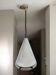 Vintage XL glass pendant light / cone / Renato Tosi for Leucos