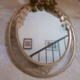 Vintage gold floral mirror