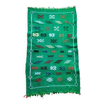 Berber green kilim rug