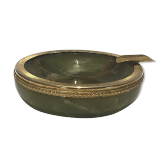 Green onyx ashtray
