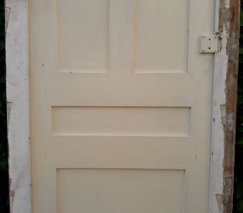 Haussmannian wardrobe door 82.5x261.5cm antique with frame